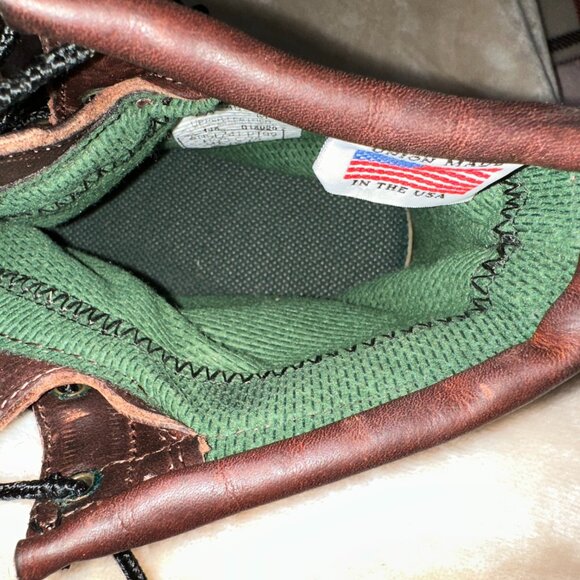 Iron Age Steel Toe EH  Brown Leather Work Boots Made in USA Men's Size 7.5 - Picture 15 of 16